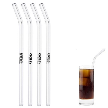 Reusable Bent Glass Drinking Straw